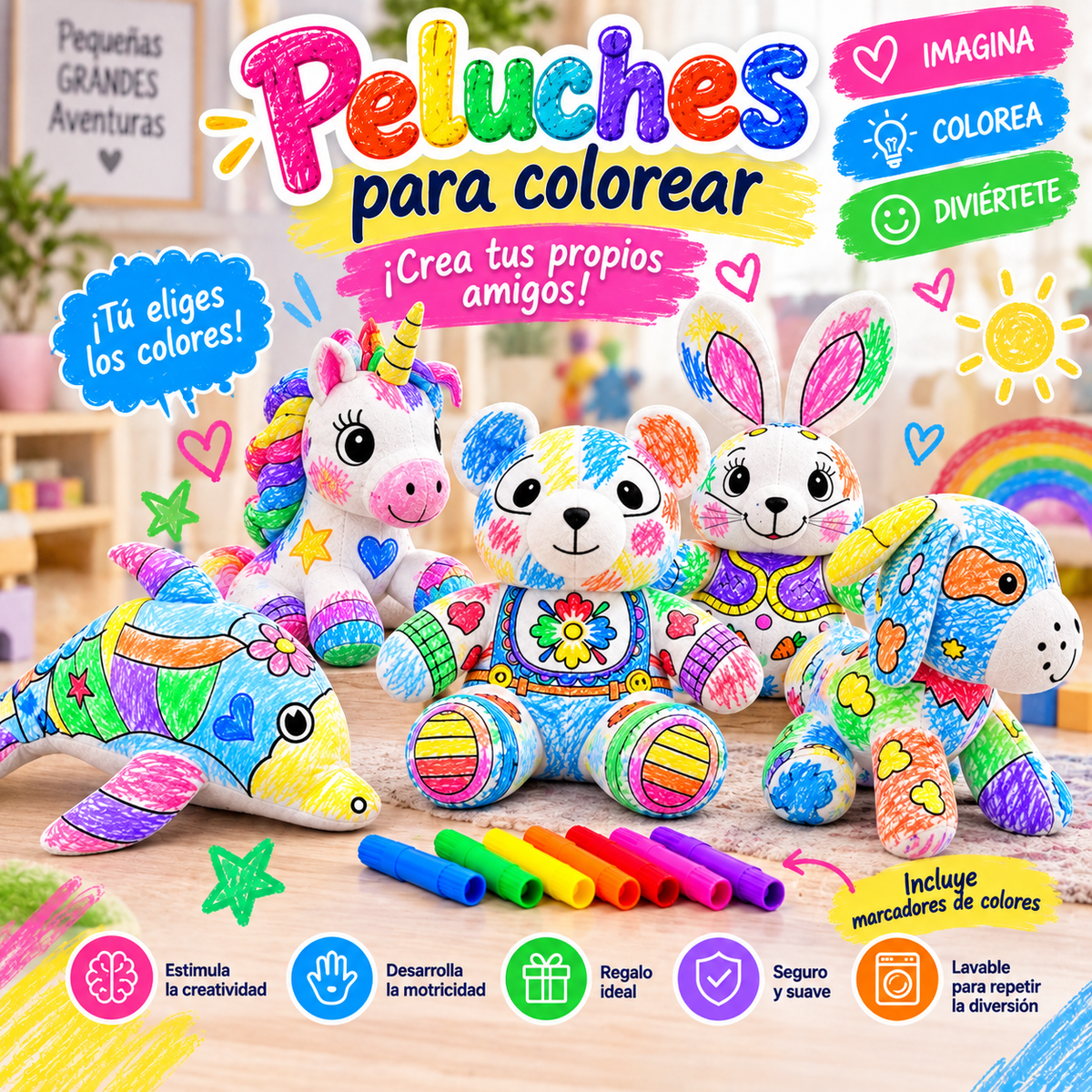 Peluches  para Colorear